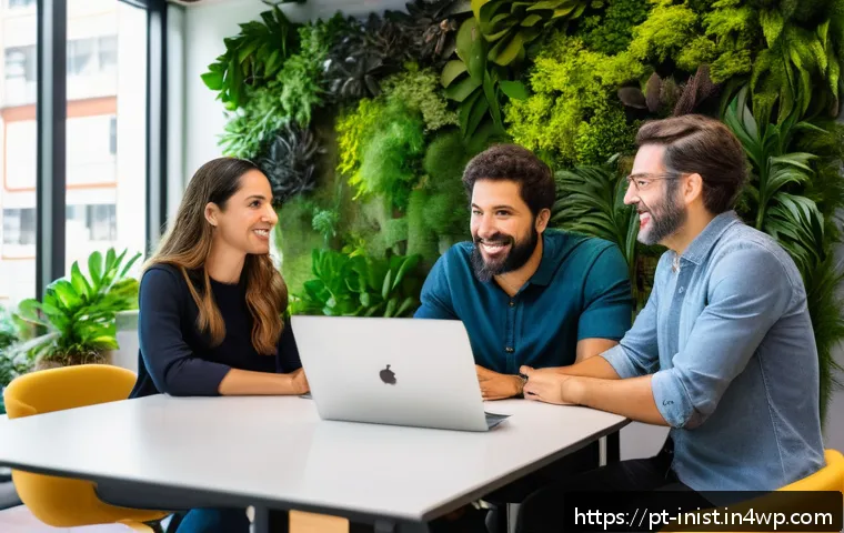 시드 투자에서의 트렌드 및 변화 예측 - A modern, vibrant startup office scene in São Paulo, Brazil, showcasing a diverse founding team with...