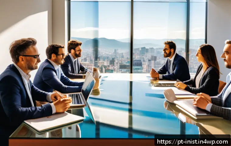 시드 투자 기업의 지배 구조 평가 - A modern startup boardroom scene in São Paulo, Brazil, featuring a diverse group of professional fou...