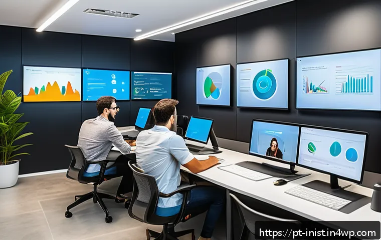 시드 투자 기업의 고객 니즈 분석 - A modern startup office environment with diverse young professionals collaborating around digital sc...