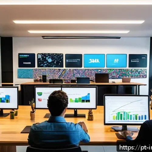 Home 17 시드 투자 기업의 목표 시장 이해 - A modern startup office scene in São Paulo, Brazil, showing a diverse group of young professionals a...